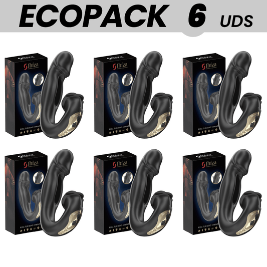 ECOPACKS 6 UDS - IBIZA ROSE VIBRADOR EFECTO OSCILANTE Y ESTIMULADOR CLÍTORIS - Lover Dreams