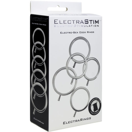 ELECTRASTIM - ELECTRARINGS ANILLOS METÁLICOS PARA EL PENE PACK 5 - Lover Dreams