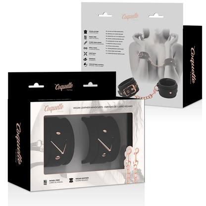 Esposas de Cuero Vegano con Forro de Nopreno - Coquette Chic Desire Fantasy - Lover Dreams