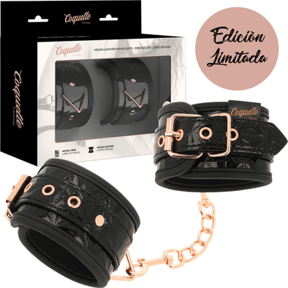 Esposas de Neopreno Coquette Chic Desire - Edición Negra para Manos - Lover Dreams