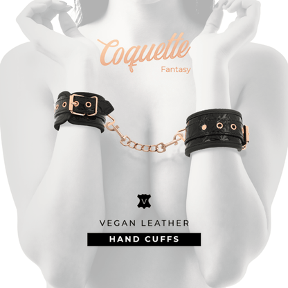 Esposas de Neopreno Coquette Chic Desire - Edición Negra para Manos - Lover Dreams