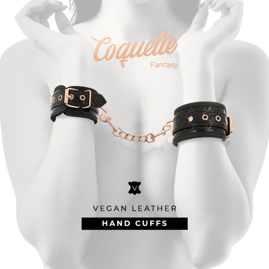 Esposas de Neopreno Coquette Chic Desire - Edición Negra para Manos - Lover Dreams