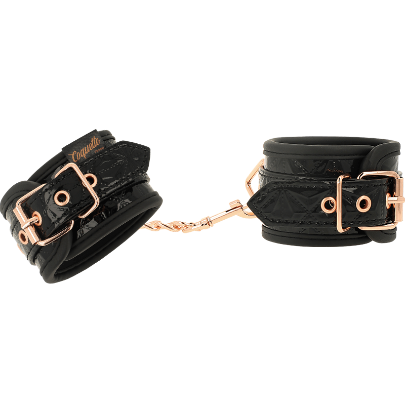 Esposas de Neopreno Coquette Chic Desire - Edición Negra para Manos - Lover Dreams