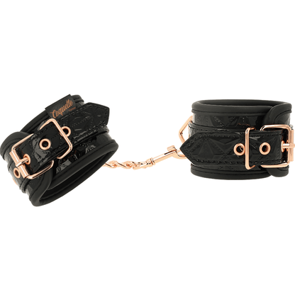 Esposas de Neopreno Coquette Chic Desire - Edición Negra para Manos - Lover Dreams