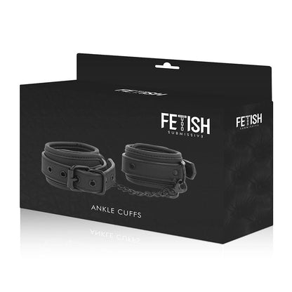 Esposas de Tobillo de Cuero Vegano con Forro de Neopreno - Fetish Submissive - Lover Dreams