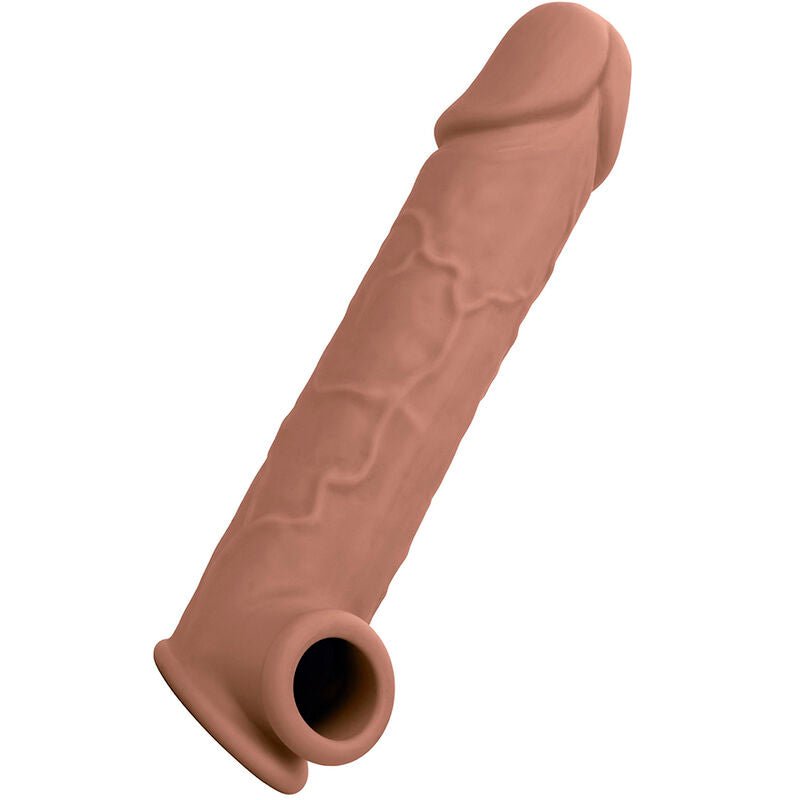 Extensión Realista Performance Maxx de 8" con Diseño Hueco y Soporte para el Escroto - Mejora Tu Experiencia de Placer con Silicona de Primera Calidad - Lover Dreams