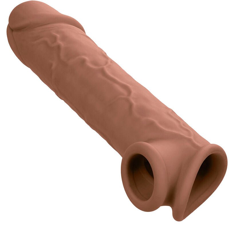 Extensión Realista Performance Maxx de 8" con Diseño Hueco y Soporte para el Escroto - Mejora Tu Experiencia de Placer con Silicona de Primera Calidad - Lover Dreams
