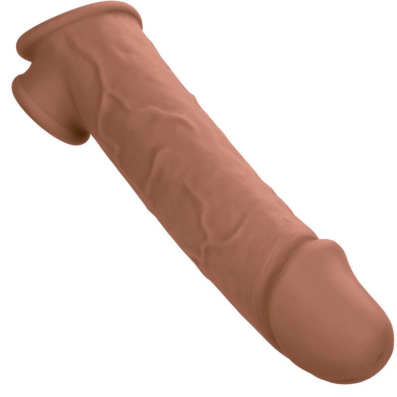 Extensión Realista Performance Maxx de 8" con Diseño Hueco y Soporte para el Escroto - Mejora Tu Experiencia de Placer con Silicona de Primera Calidad - Lover Dreams