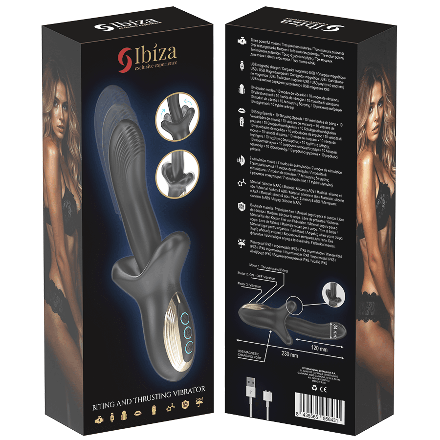 IBIZA - POTENTE VIBRADOR EFECTO THRUSTING Y BITING - Lover Dreams