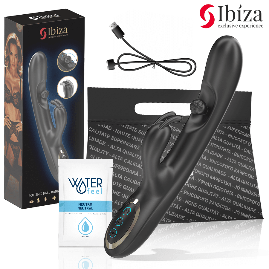 IBIZA - POTENTE VIBRADOR RABBIT CON PERLA ROLLING MASAJEADORA - Lover Dreams
