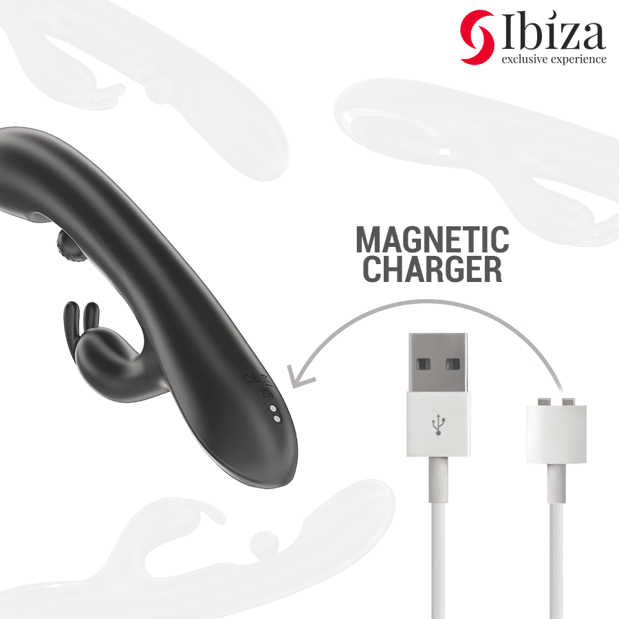 IBIZA - POTENTE VIBRADOR RABBIT CON PERLA ROLLING MASAJEADORA - Lover Dreams