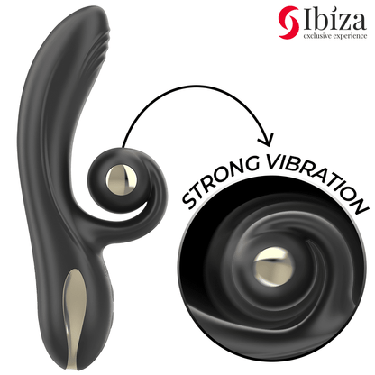 IBIZA - VIBRADOR TWISTER CON ESTIMULADOR CURVE Y VIBRO - ROTACIÓN - Lover Dreams