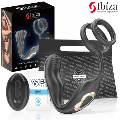 IBIZA - WIGGLE PLUG ANAL ROTADOR CONTROL REMOTO CON VIBRO - PERINEO Y ANILLAS POTENCIADORAS DE PENE - Lover Dreams