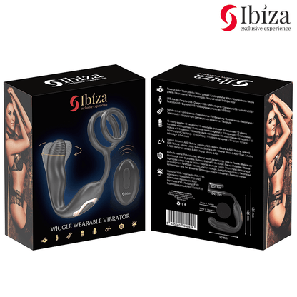 IBIZA - WIGGLE PLUG ANAL ROTADOR CONTROL REMOTO CON VIBRO - PERINEO Y ANILLAS POTENCIADORAS DE PENE - Lover Dreams