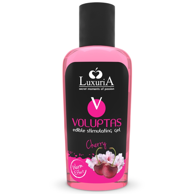 Gel de Masaje Comestible Cereza con Efecto Calor - INTIMATELINE LUXURIA 100 ml