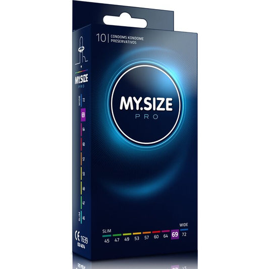 Condones MY SIZE 69 mm - Paquete de 10 Unidades para Cómoda Protección