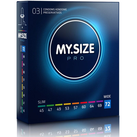Preservativos MY SIZE 72 mm - Ajuste Perfecto - Paquete de 3 Unidades