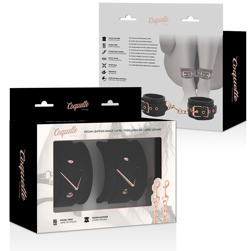 Esposas de Tobillo con Forro de Neopreno - Coquette Chic Desire Fantasy