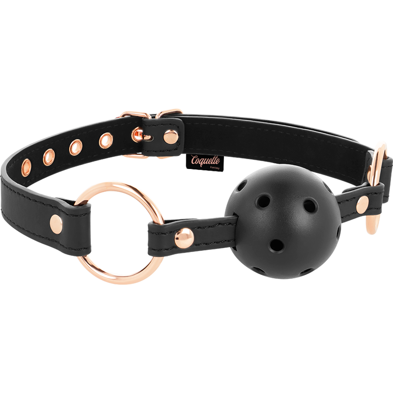 Mordaza Transpirable de Cuero Vegano Coquette Chic Desire - Fantasy Erótico