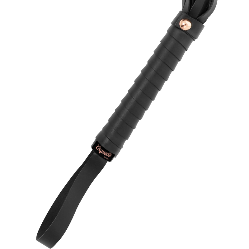 Chic Desire Coquette - Látigo de Cuero Vegano Fantasy para Juegos Eróticos