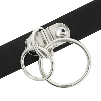 Collar Ajustable Coquette Chic Desire - Complemento Fetish y Accesorio de Lencería en PU Leather Vegano