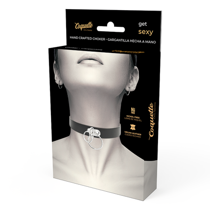 Collar Ajustable Coquette Chic Desire - Complemento Fetish y Accesorio de Lencería en PU Leather Vegano