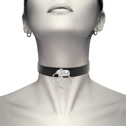 Collar Ajustable Coquette Chic Desire - Complemento Fetish y Accesorio de Lencería en PU Leather Vegano
