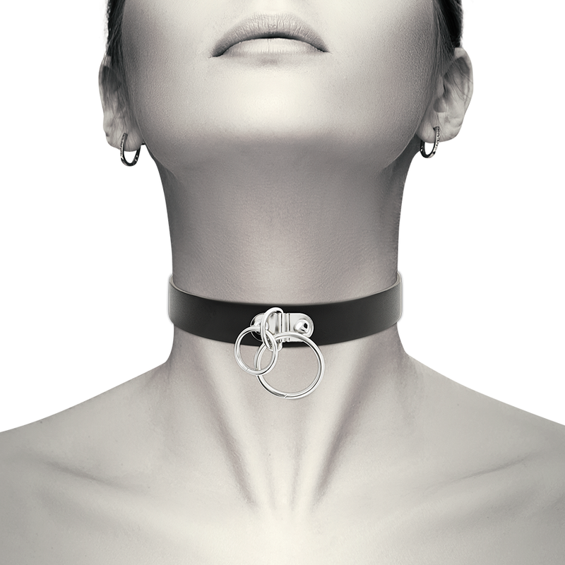 Collar Ajustable Coquette Chic Desire - Complemento Fetish y Accesorio de Lencería en PU Leather Vegano