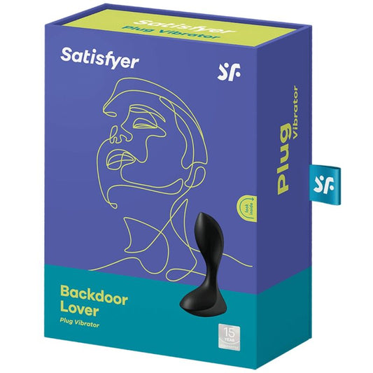 Plug Anal Vibrador Backdoor Lover Satisfyer en Color Negro
