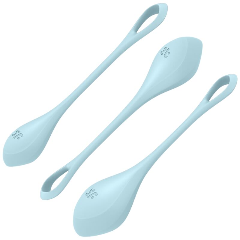 Kit de Entrenamiento Satisfyer Yoni Power 2 Azul - Fortalece tu Suelo Pélvico