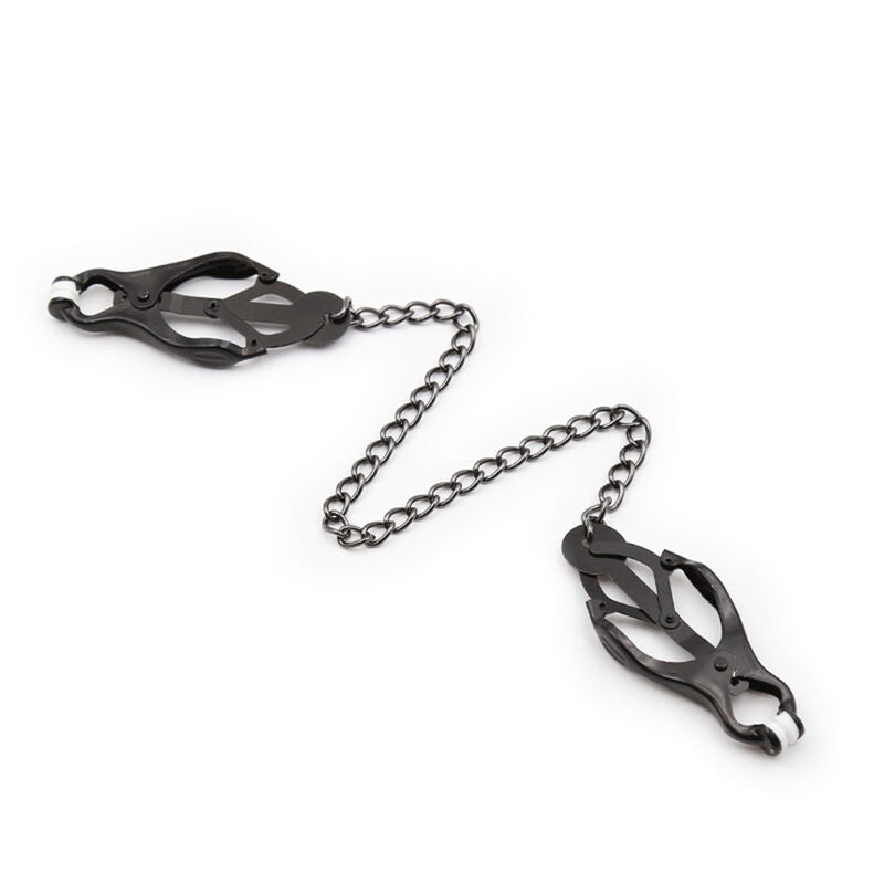 Pinzas para Pezones Japonesas con Cadena Negra OHMAMA FETISH
