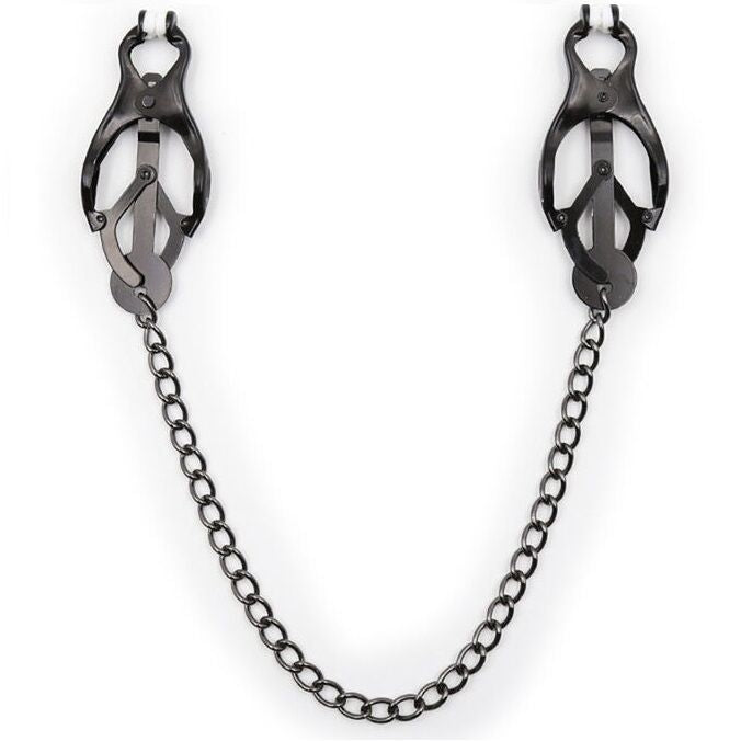 Pinzas para Pezones Japonesas con Cadena Negra OHMAMA FETISH