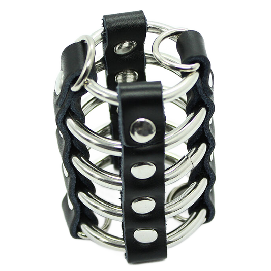 Jaula de acero y piel para Pene y Testículos