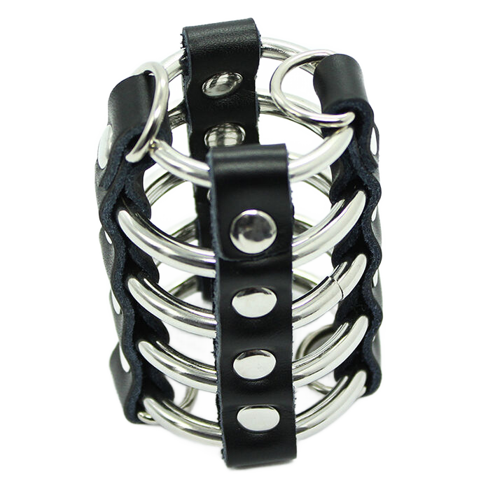 Jaula de acero y piel para Pene y Testículos