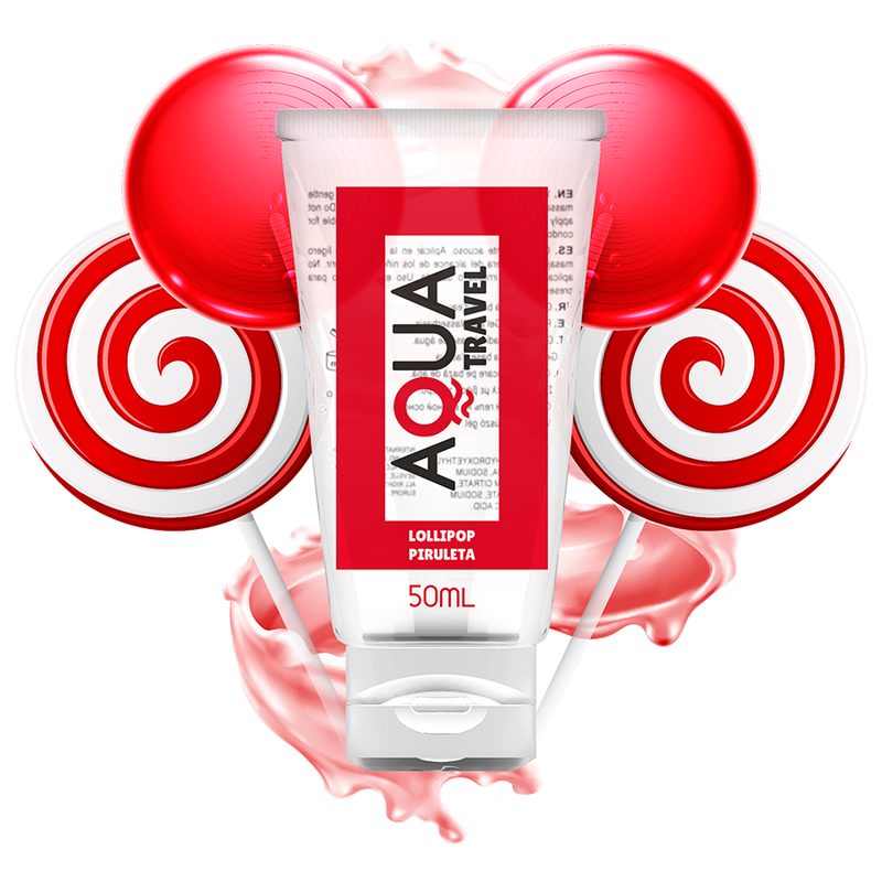 Lubricante Saboreo a Piruleta de Base Acuosa - 50ml - Aqua Travel