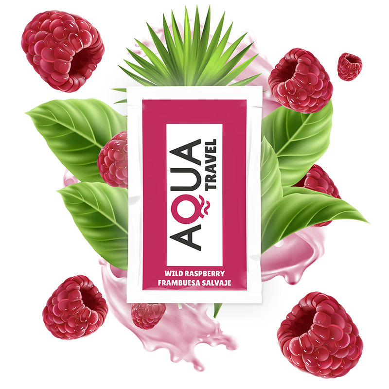 Lubricante de Agua Sabor Frambuesa Salvaje 6 ml - AQUA TRAVEL