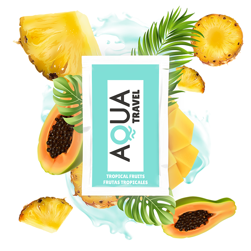 Lubricante Tropical de Agua AQUA TRAVEL - Sabor Frutas 6ml