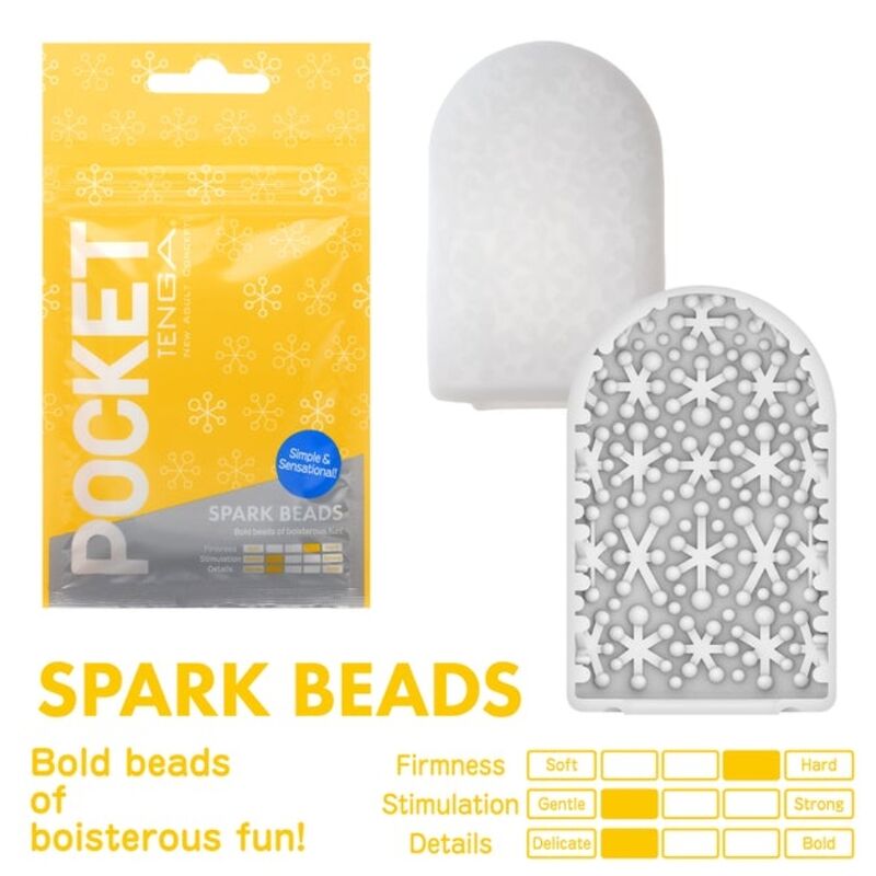 TENGA SPARK Beards - Masturbador Pocket Discreto y Potente