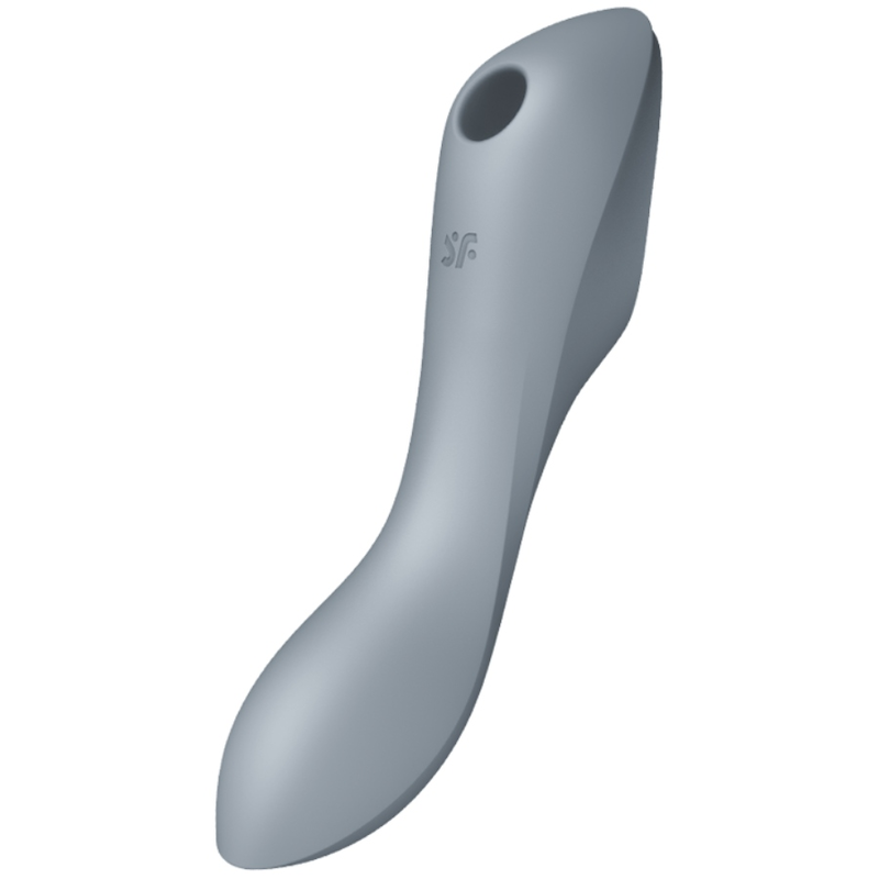 Estimulador y Vibrador Gris Satisfyer Curvy Trinity 3 - Placer y Comodidad en un Solo Producto