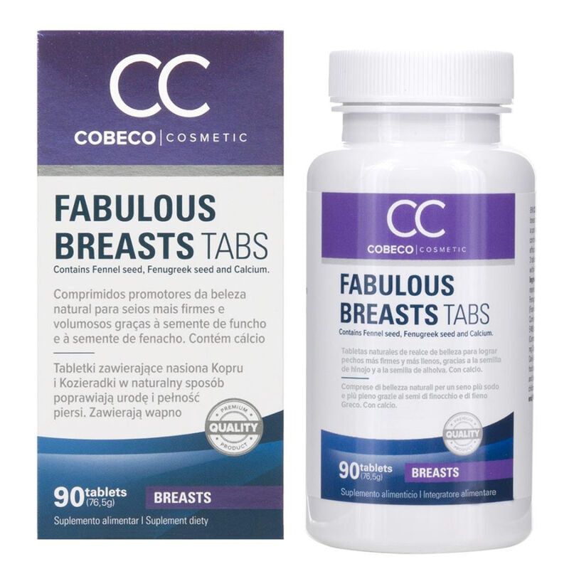 CC Fabulous Breasts Tabs: Realza y Reafirma de Forma Natural con Ingredientes Esenciales