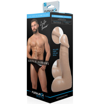 Rélica de Consolador Griffin Barrows de Silicona de Alta Calidad - 18 cm de Longitud Total