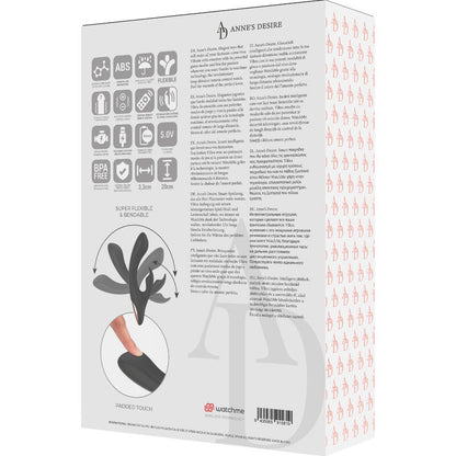 Vibrador Rabbit Negro con Control Remoto y Tecnología WatchMe - ANNE'S DESIRE