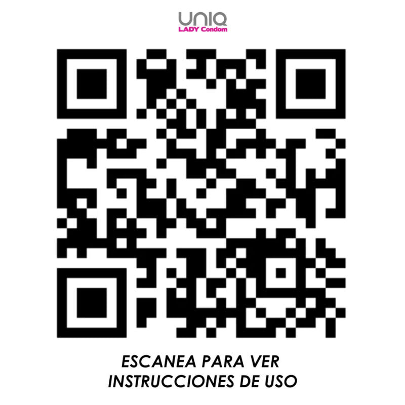 Preservativos Femeninos UNIQ Lady con Liguero, Sin Látex, Pack de 3 Unidades