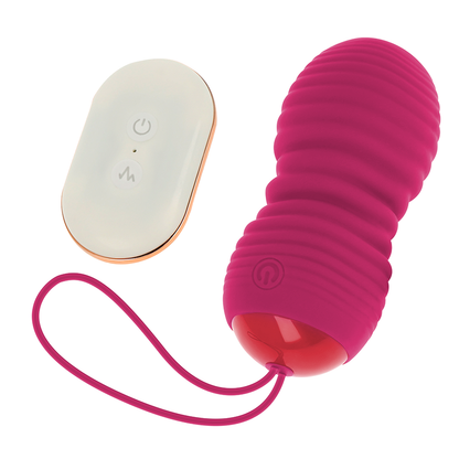 Huevo vibrador ondulado y discreto para estimular el punto G