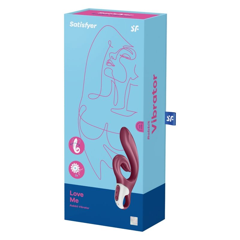 Vibrador Rabbit Azul "Love Me" de Satisfyer - Placer y Estilo