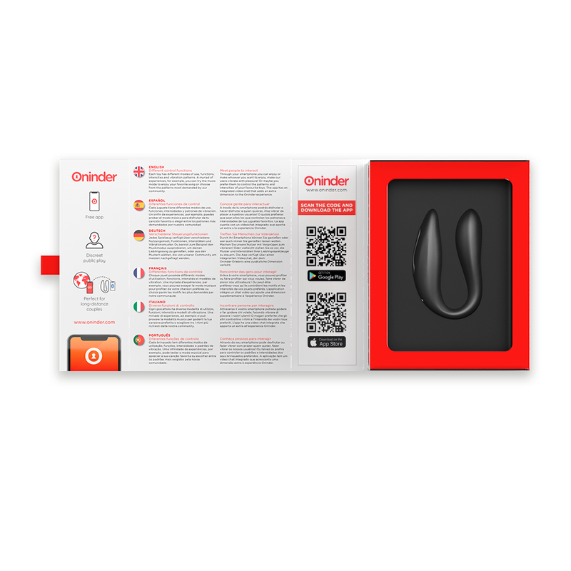 "Explora ONINDER DOUBLE PLEASURE: Innovador Vibrador con App para Conexión y Placer en Pareja"