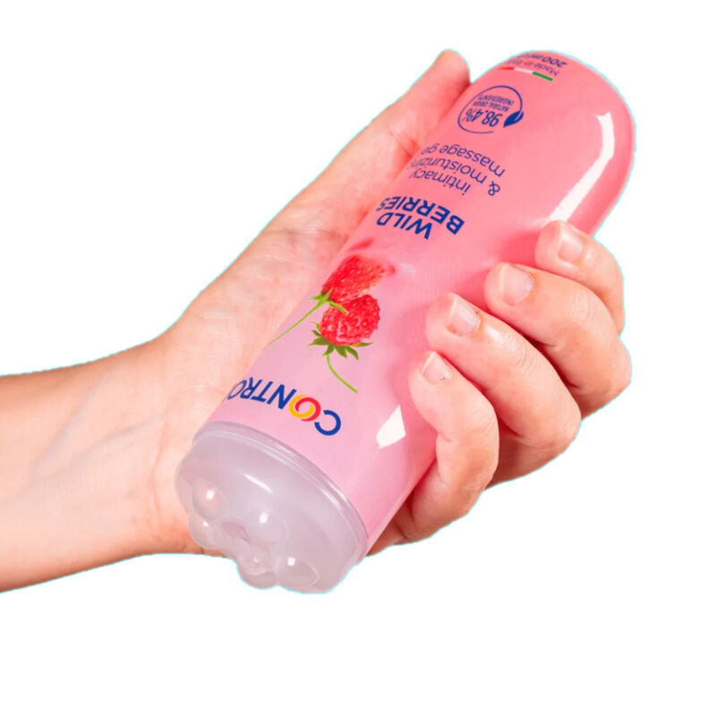 Gel de Masaje 3 en 1 Control con Aroma a Frutos del Bosque - 200 ml