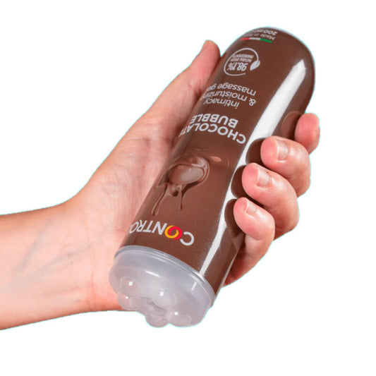 Gel de Masaje 3 en 1 Sabor Chocolate Bubble - 200 ml - CONTROL
