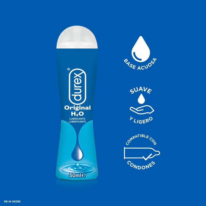 Lubricante Íntimo Durex Play Natural H2O 50 ml - Suave y Natural para tus Momentos Íntimos