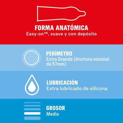 Preservativos Durex Sensitivo XL: Más finos, tamaño grande y máxima comodidad